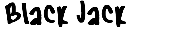 Black Jack font preview